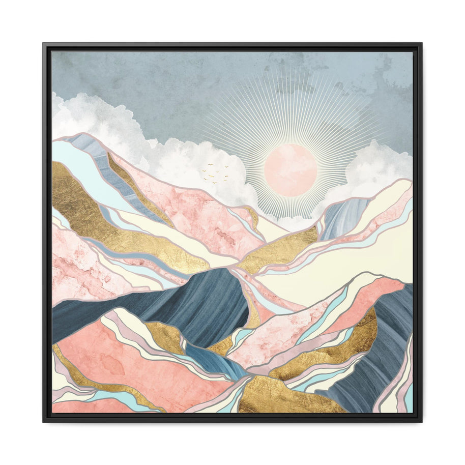 Spring Morning - Matte Canvas, Framed (Multi-color)