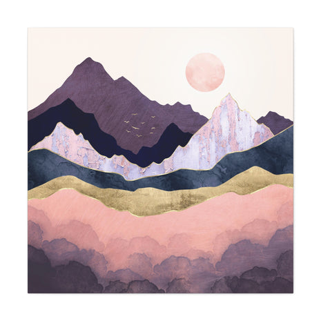 Mauve Mist Matte Canvas, Stretched, No Frame