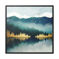Mist Reflection - Matte Canvas, Framed (Multi-color)