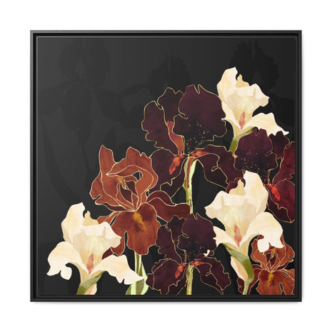 Autumn Iris - Matte Canvas, Framed (Multi-color)