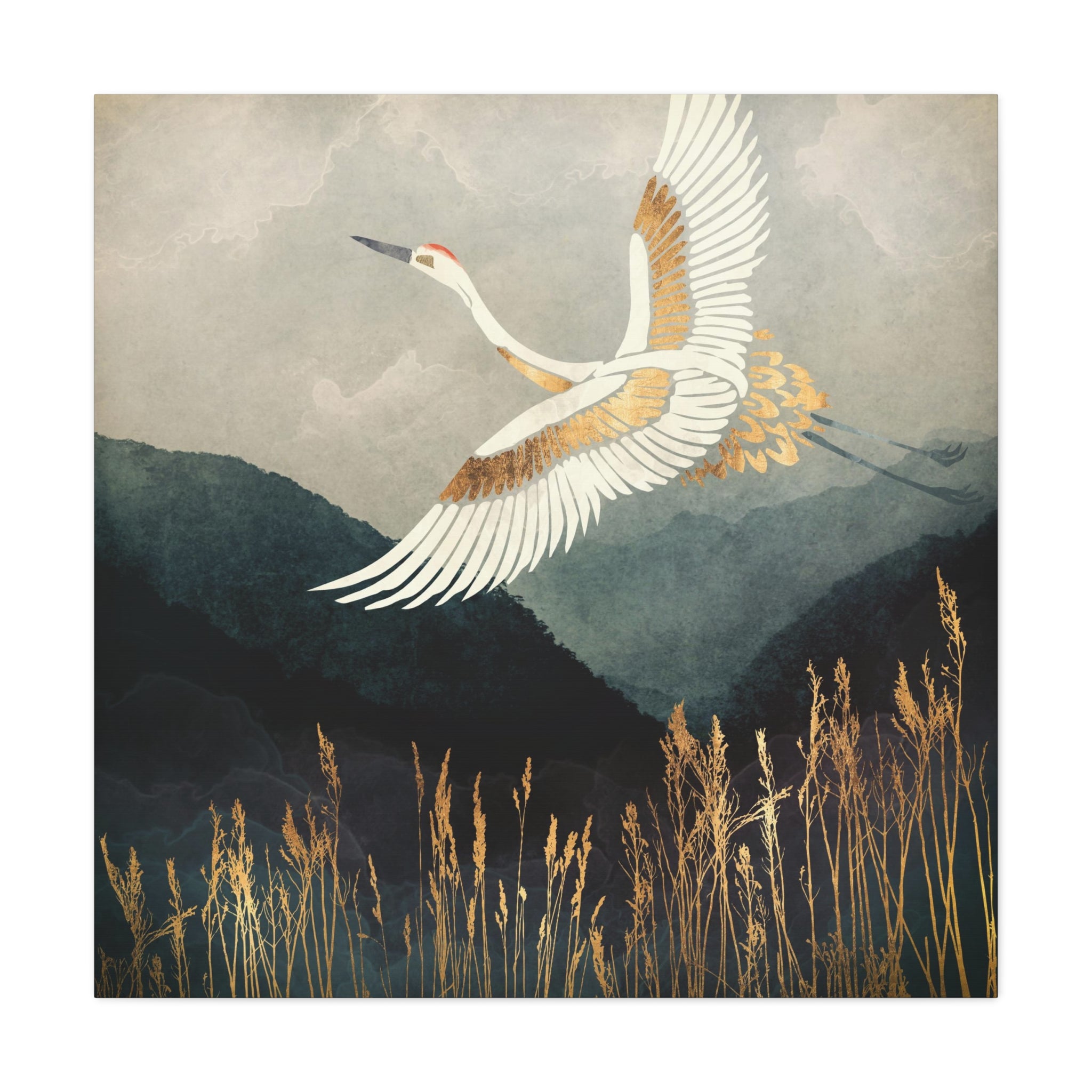 Elegant Flight Matte Canvas, Stretched, No Frame