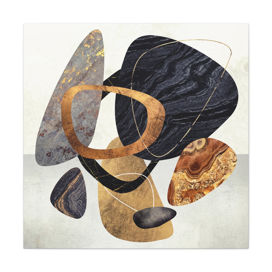Abstract Pebbles III Matte Canvas, Stretched, No Frame