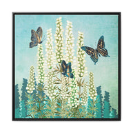 Butterfly Garden - Matte Canvas, Framed (Multi-color)