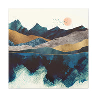 Blue Mountain Reflection Matte Canvas, Stretched, No Frame