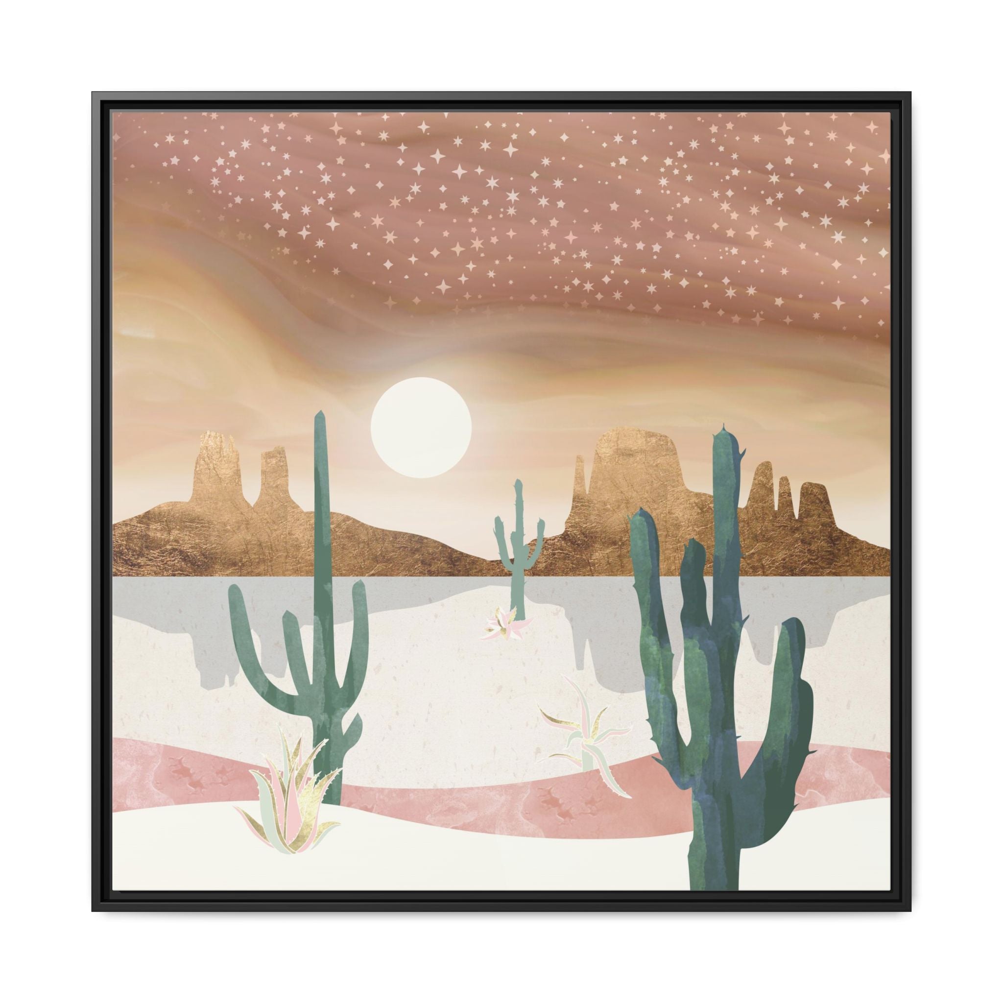 Honey Sky - Matte Canvas, Framed (Multi-color)