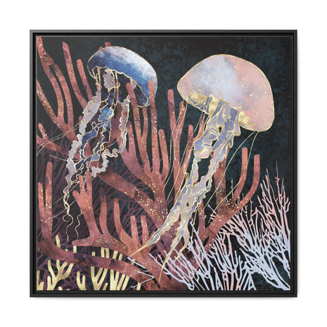 Metallic Coral - Matte Canvas, Framed (Multi-color)