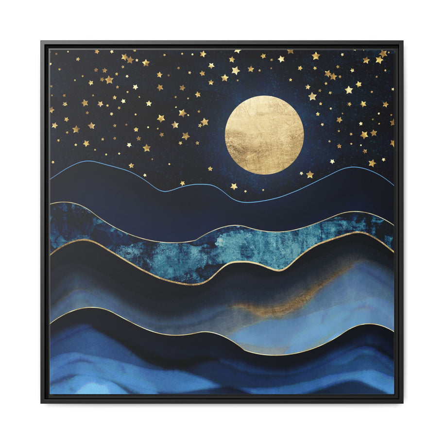 Golden Moon - Matte Canvas, Framed (Multi-color)