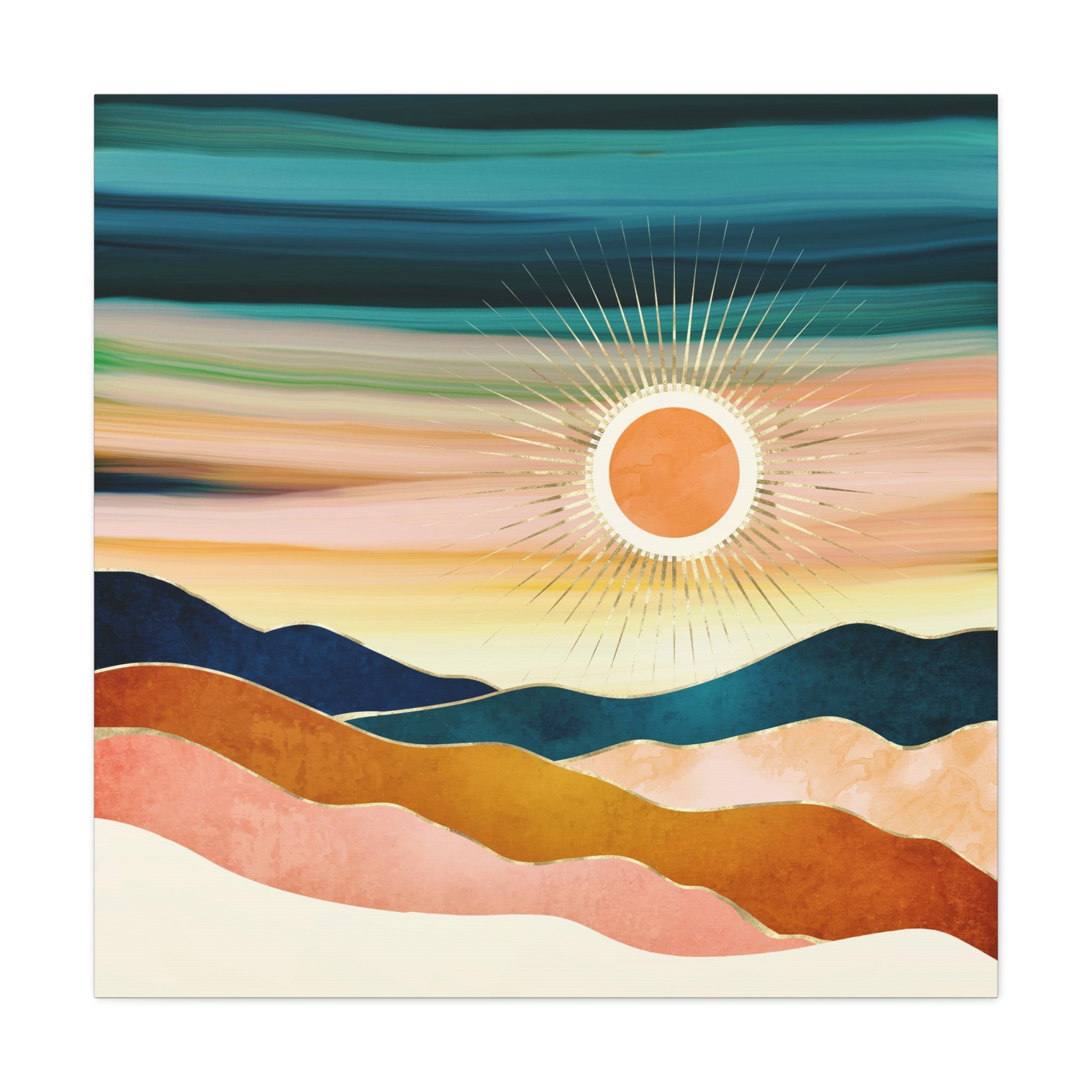 Jewel Dusk Matte Canvas, Stretched, No Frame