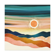 Jewel Dusk Matte Canvas, Stretched, No Frame
