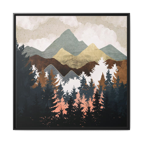 Forest View - Matte Canvas, Framed (Multi-color)
