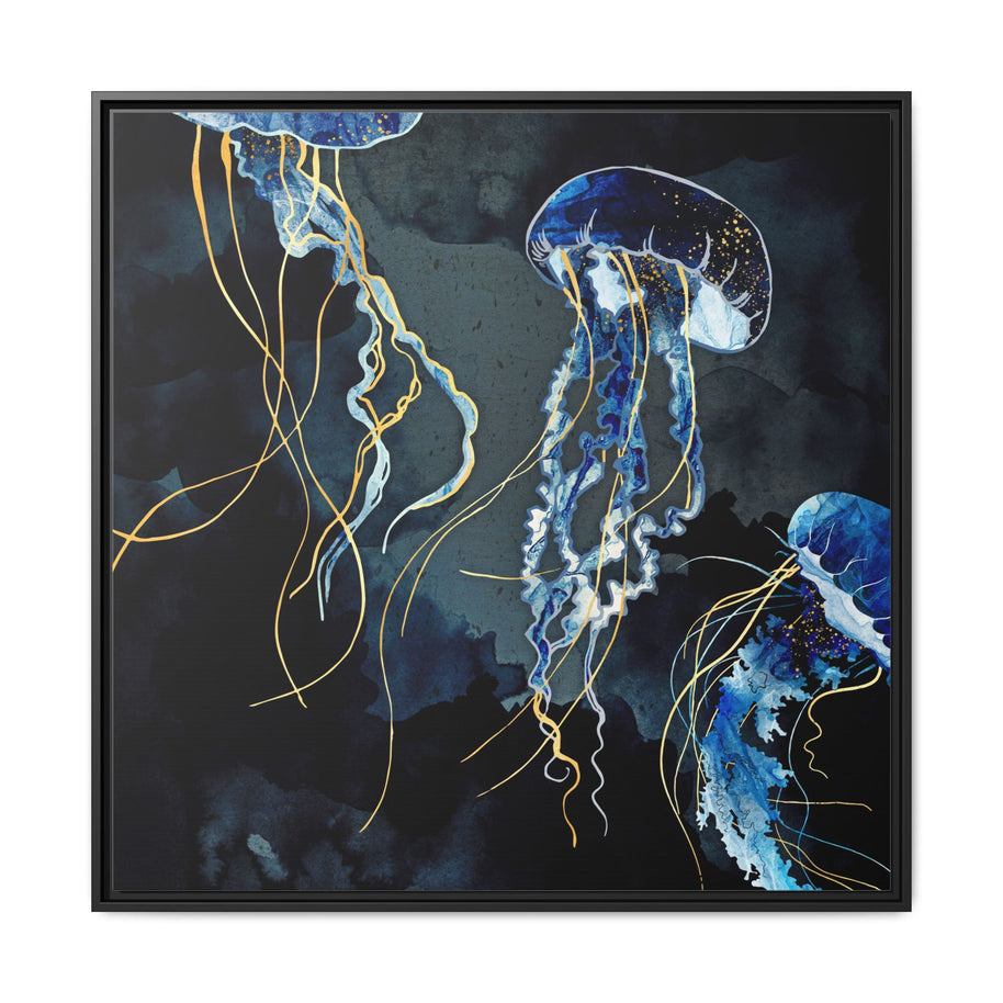 Metallic Ocean III - Matte Canvas, Framed (Multi-color)