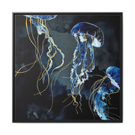 Metallic Ocean III - Matte Canvas, Framed (Multi-color)