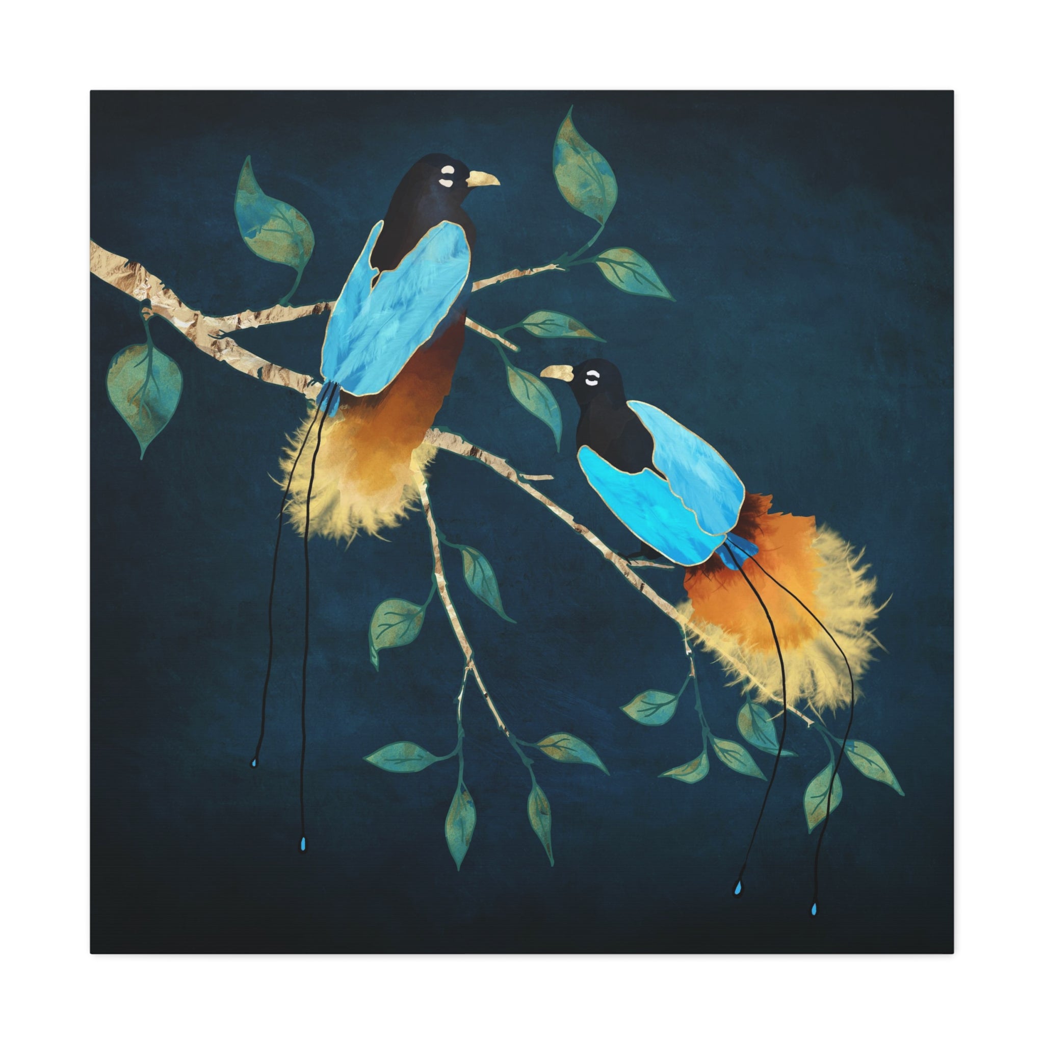 Birds of Paradise Matte Canvas, Stretched, No Frame