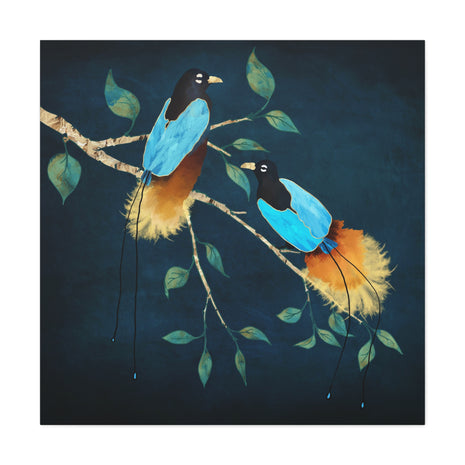 Birds of Paradise Matte Canvas, Stretched, No Frame