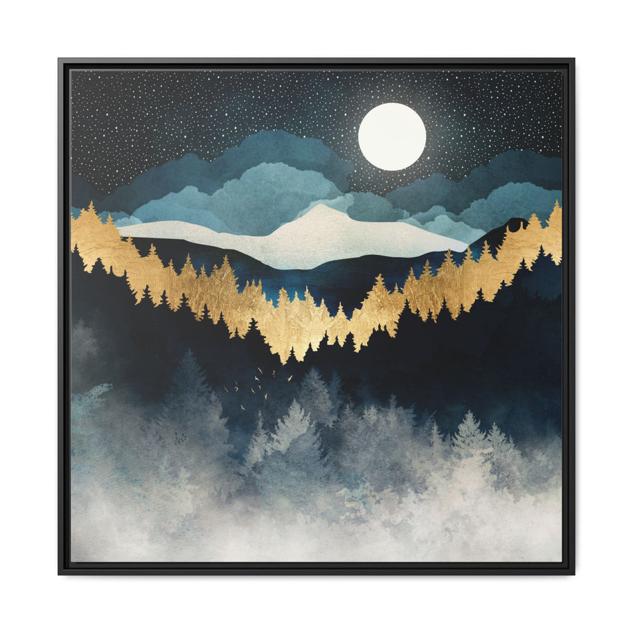Indigo Night - Matte Canvas, Framed (Multi-color)