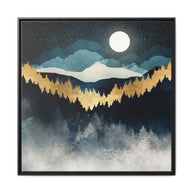 Indigo Night - Matte Canvas, Framed (Multi-color)