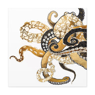 Metallic Octopus Matte Canvas, Stretched, No Frame