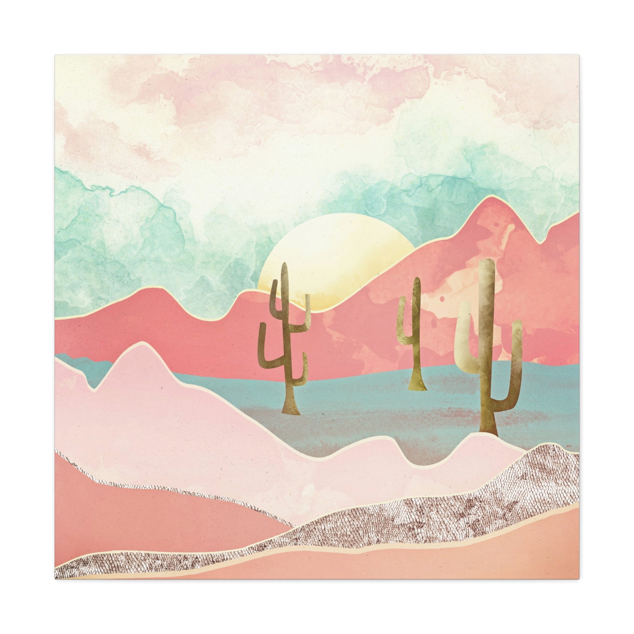 Desert Mountains Matte Canvas, Stretched, No Frame