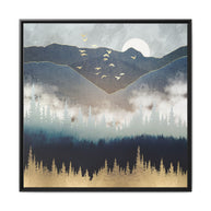 Blue Mountain Mist - Matte Canvas, Framed (Multi-color)