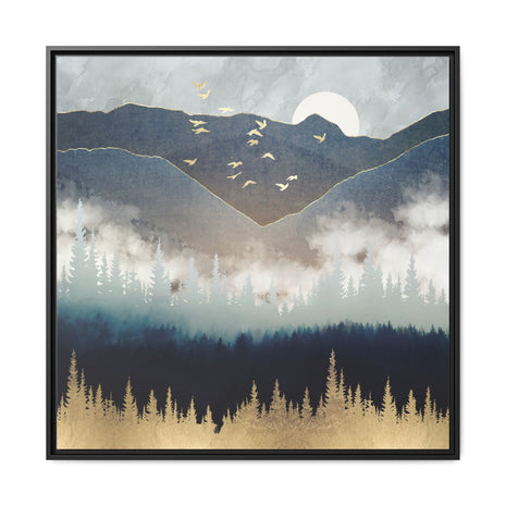 Blue Mountain Mist - Matte Canvas, Framed (Multi-color)