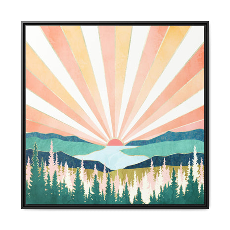 Summer Sunset - Matte Canvas, Framed (Multi-color)