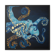 Metallic Octopus VII - Matte Canvas, Framed (Multi-color)