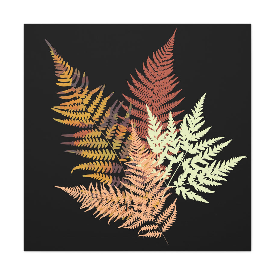 Autumn Fern Matte Canvas, Stretched, No Frame