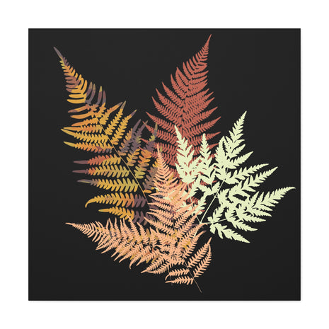 Autumn Fern Matte Canvas, Stretched, No Frame