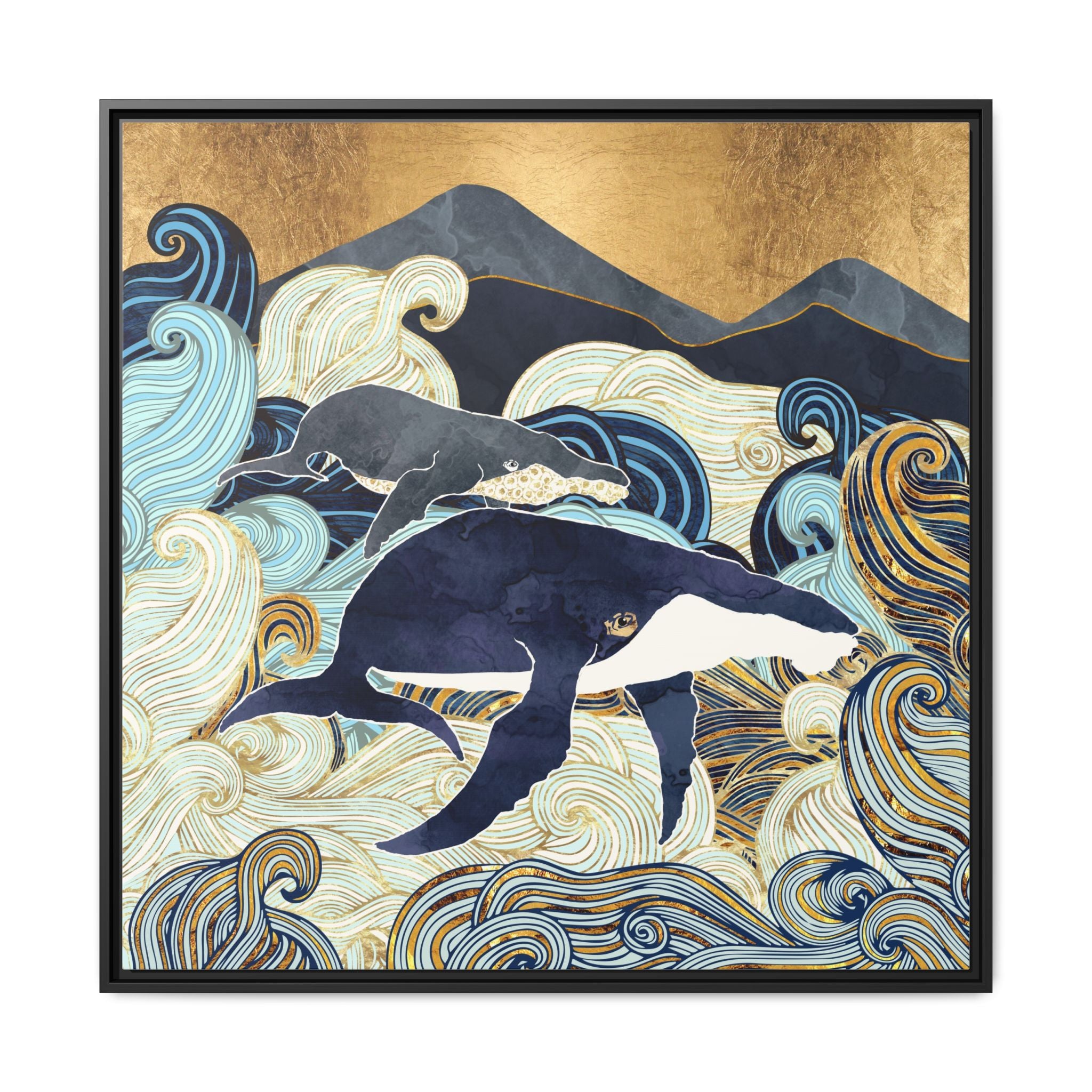 Bond IV - Matte Canvas, Framed (Multi-color)