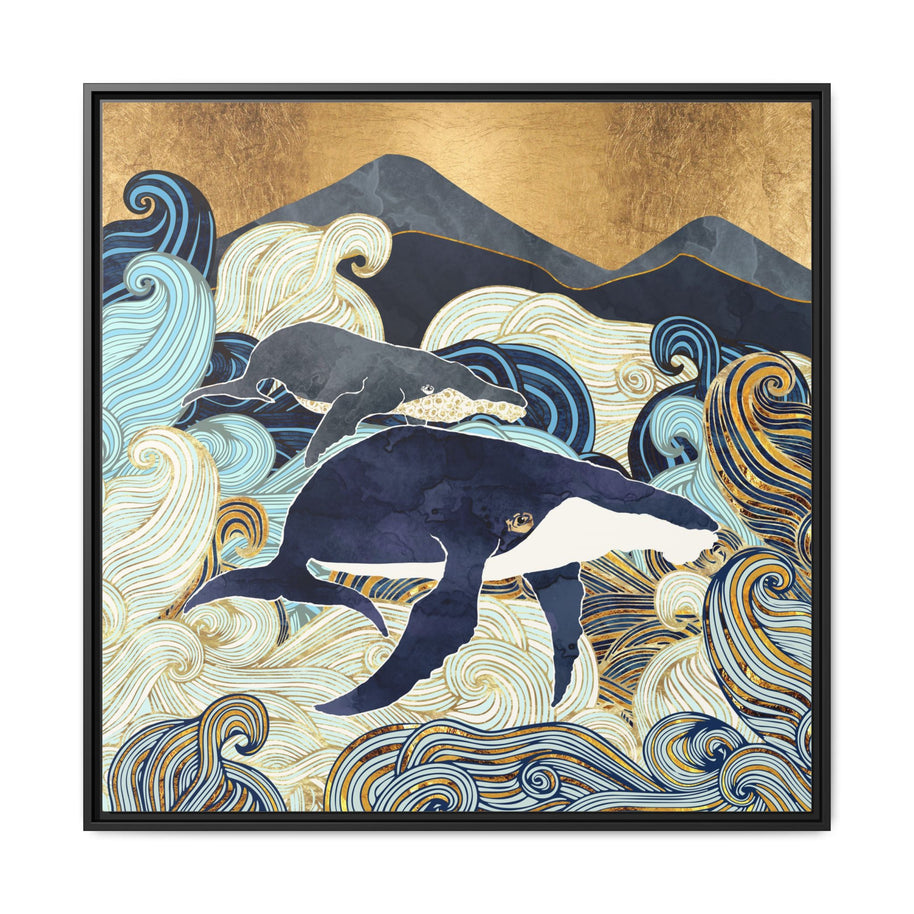Bond IV - Matte Canvas, Framed (Multi-color)
