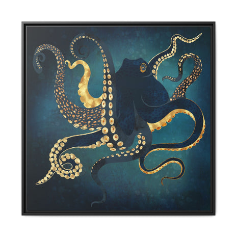 Metallic Octopus IV - Matte Canvas, Framed (Multi-color)
