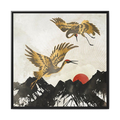 Elegant Flight II - Matte Canvas, Framed (Multi-color)
