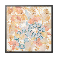 Coral Spring Garden - Matte Canvas, Framed (Multi-color)