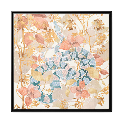Coral Spring Garden - Matte Canvas, Framed (Multi-color)