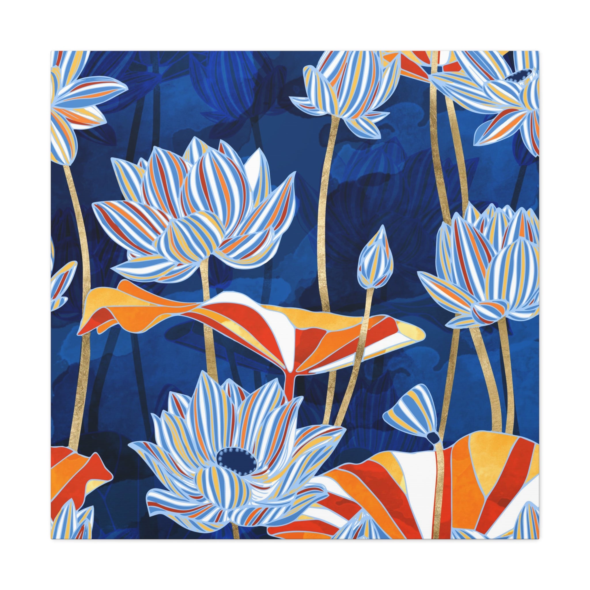 Bold Botanical Matte Canvas, Stretched, No Frame