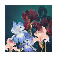 Iris Abstract Matte Canvas, Stretched, No Frame