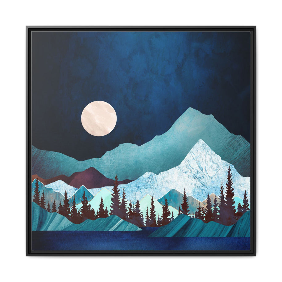 Moon Bay - Matte Canvas, Framed (Multi-color)