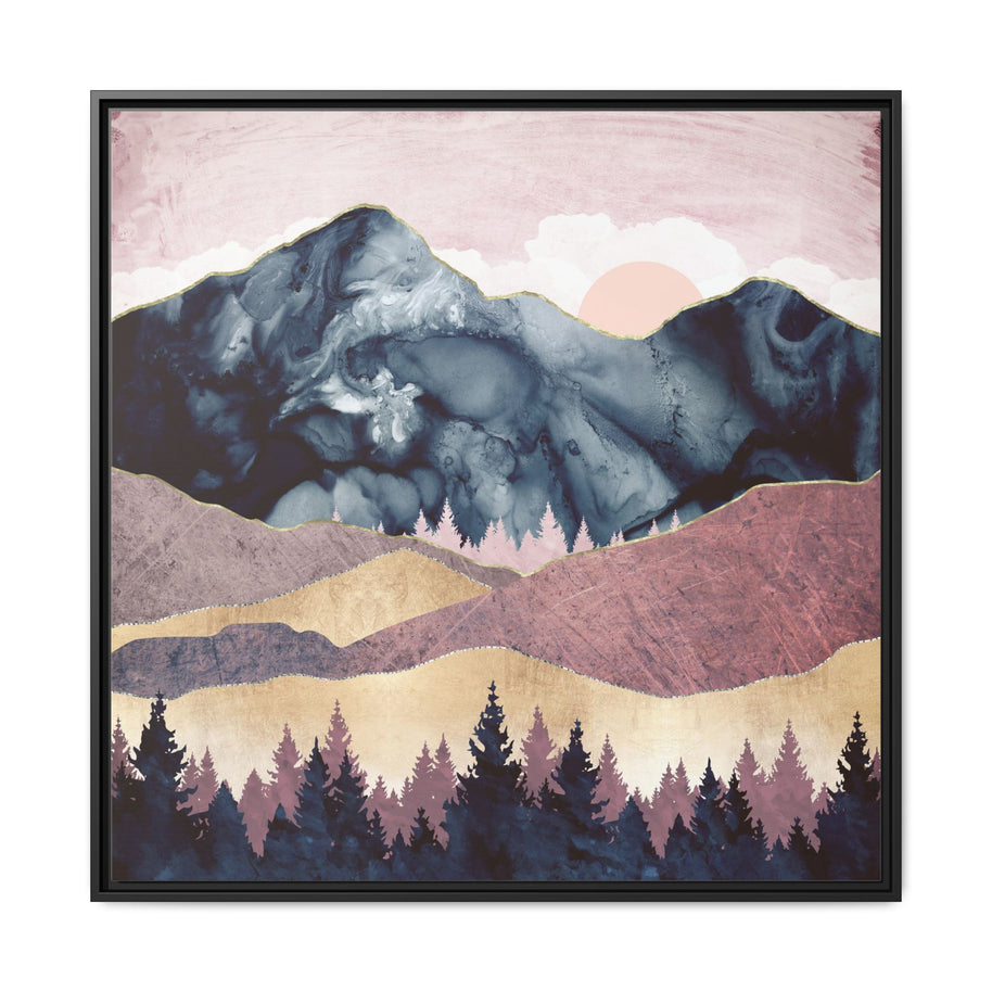 Mauve Vista - Matte Canvas, Framed (Multi-color)