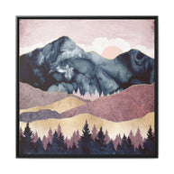 Mauve Vista - Matte Canvas, Framed (Multi-color)