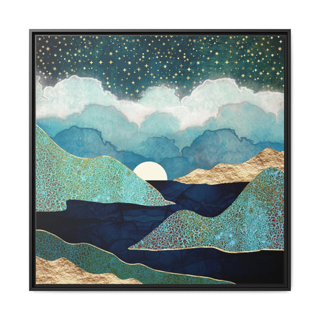 Ocean Clouds - Matte Canvas, Framed (Multi-color)