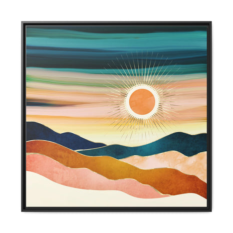 Jewel Dusk - Matte Canvas, Framed (Multi-color)