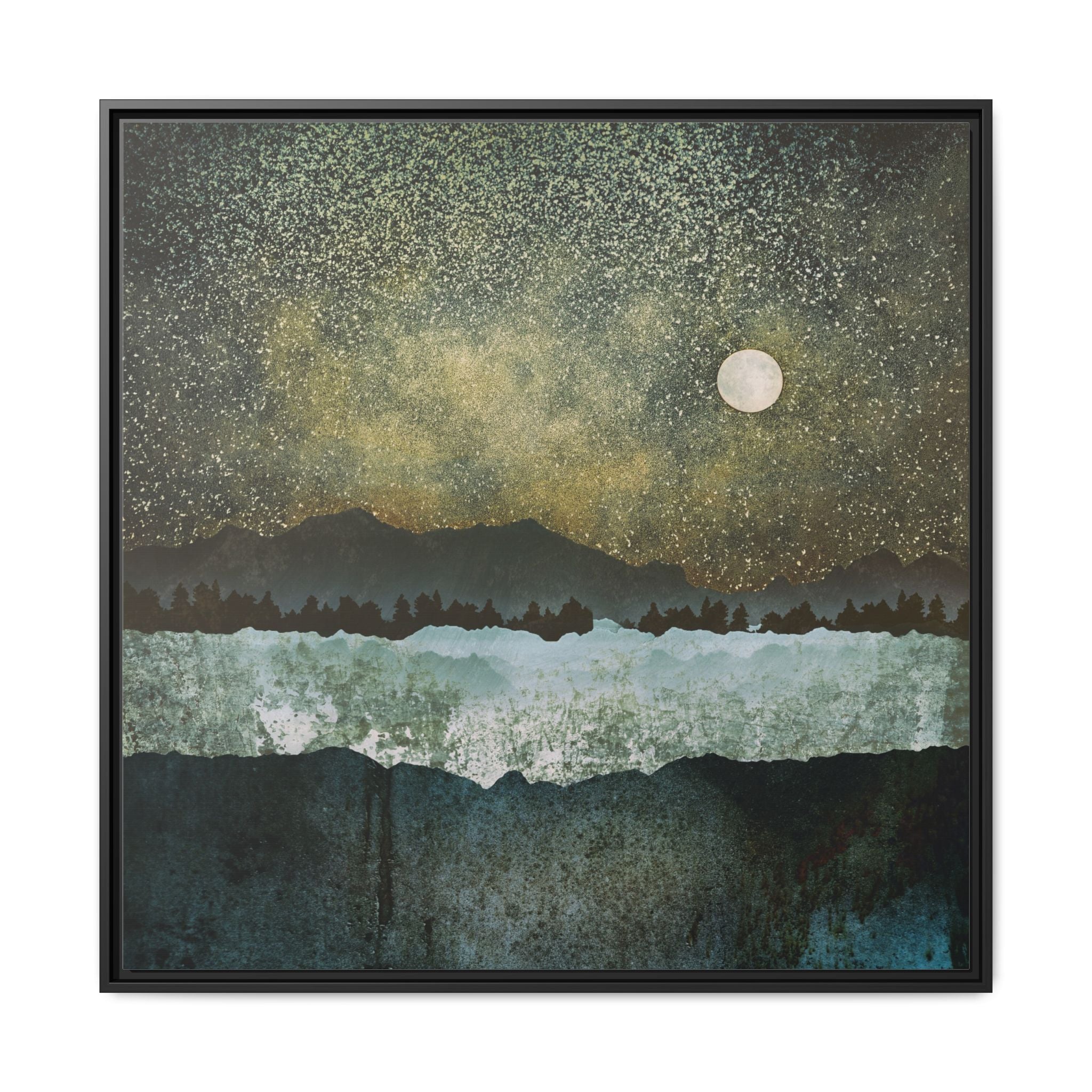 Stars - Matte Canvas, Framed (Multi-color)