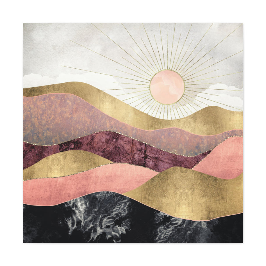 Blush Sun Matte Canvas, Stretched, No Frame