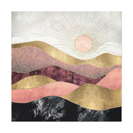 Blush Sun Matte Canvas, Stretched, No Frame