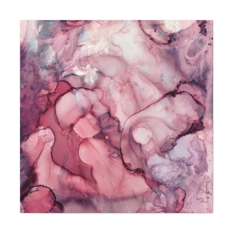 Liquid Mauve Abstract Matte Canvas, Stretched, No Frame