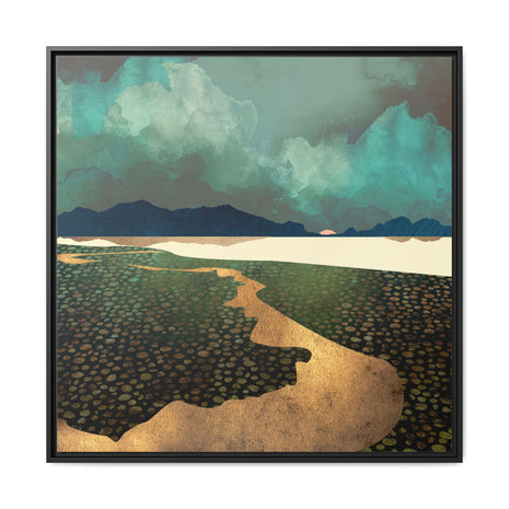 Distant Land - Matte Canvas, Framed (Multi-color)