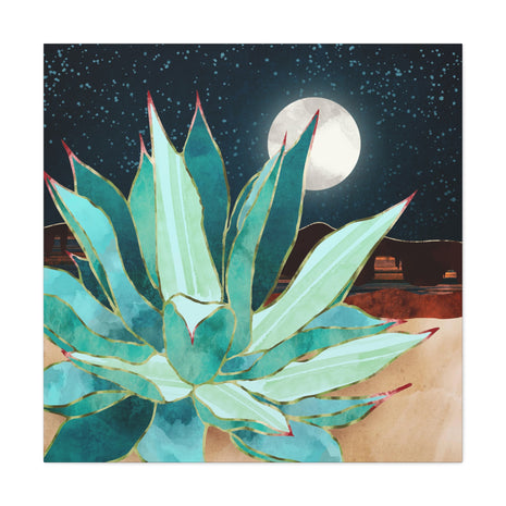 Desert Agave Matte Canvas, Stretched, No Frame