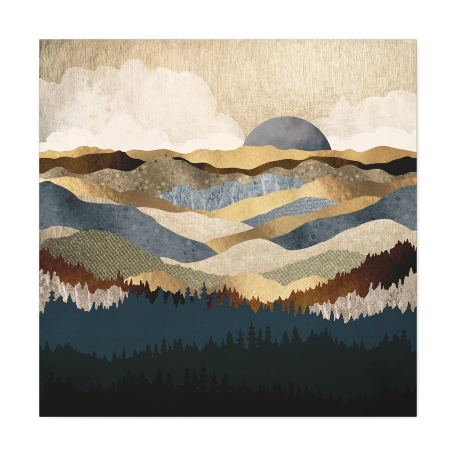 Golden Vista Matte Canvas, Stretched, No Frame
