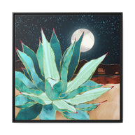 Desert Agave - Matte Canvas, Framed (Multi-color)