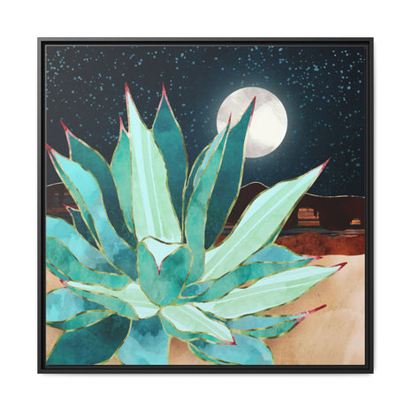Desert Agave - Matte Canvas, Framed (Multi-color)